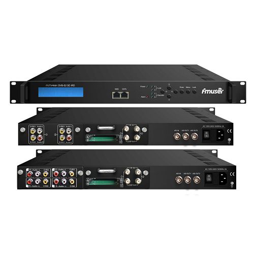 FMUSER FUTV466X 2 Tuner CAM SD IRD(2 DVB-C/T/T2/S/S2 RF Input,1 ASI IP In,2 ASI 1 IP Output) with MUX